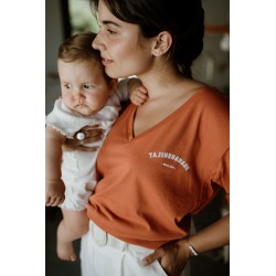 T-shirt d'allaitement P'allaite terracotta - Taille XL
