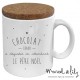 Mug avec couvercle Recette chocolat de Noël