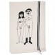 Torchon Couple nu ligné