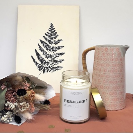 Bougie Retrouvailles au chalet - 500g