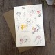 Carte et enveloppe Merci (églantine)