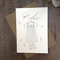 Carte et enveloppe Robette
