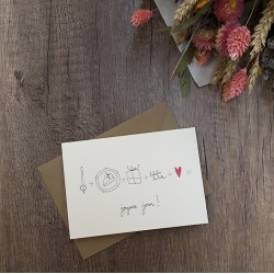 Carte et enveloppe Joyeux jour
