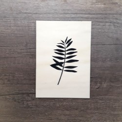 Carte en bois palmier