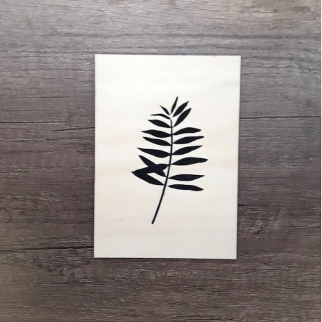 Carte en bois palmier