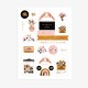 Feuilles de stickers motifs Love and Thank you