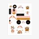 Feuilles de stickers motifs Love and Thank you