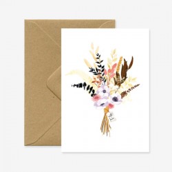 Carte Modern bouquet