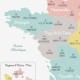 Affiche Carte de France A3