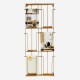Porte-cartes en bois et laiton (6 cartes)