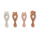 Lot de 4 cuillères Liva - Rose mix