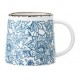 Tasse Molly - Fleurs fines sur fond blanc