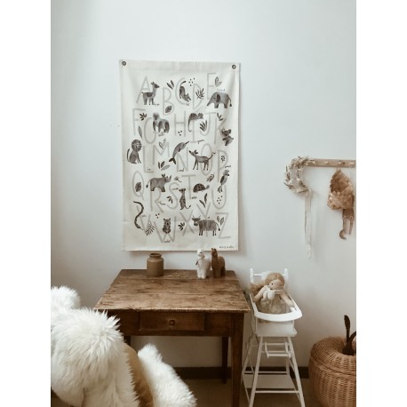 Abécédaire sur canvas