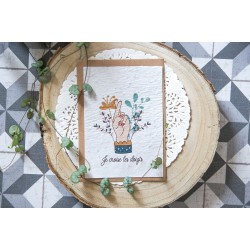 Carte à planter je croise les doigts
