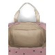 Sac à langer / de week-end lilas petits coeurs noirs