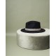 Chapeau Jim noir et galon gris S/M