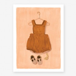 Affiche small Overall cognac
