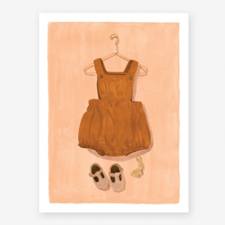 Affiche small Overall cognac