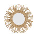 Miroir fleur en rotin