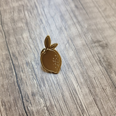 Pin's citron doré