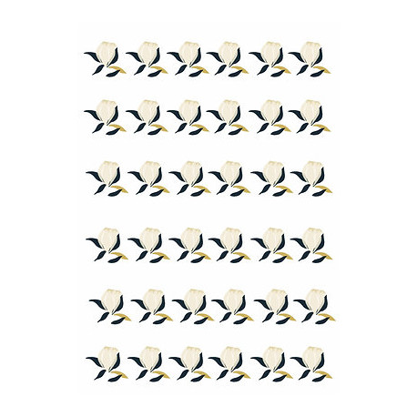 Pochette de 6 planches de 24 stickers - nenuphars