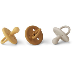 Tétines Paula Yellow mellow mix par trois - 0/6 mois