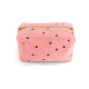 Trousse de toilette imprimé coeurs noirs - strawberry