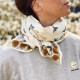 Big foulard Bengale - Cerisier vanille