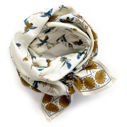 Big foulard Bengale - Cerisier vanille