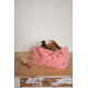 Trousse de toilette imprimé coeurs noirs - strawberry