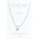 Collier fil doré Howlite
