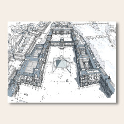 Affichette A5 Le Louvre