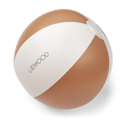 Ballon de plage rayé - Tuscany rose/Creme de la creme