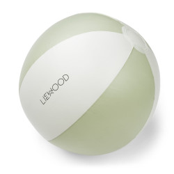 Ballon de plage rayé - Dusty mint/Creme de la creme