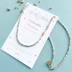 Collier codé Bonne fête Maman