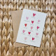 Carte et enveloppe Maman Coeurs