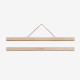 Suspensions en bois et lien cuir - large