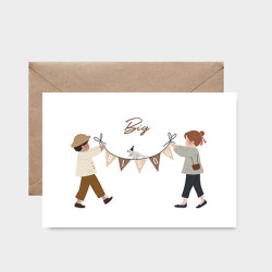 Carte Banderole Big bisou