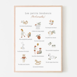 Affiche A3 Les petits bonheurs