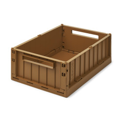 Lot de 2 boîtes de rangement medium Weston - Golden caramel