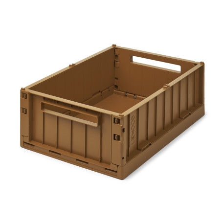 Lot de 2 boîtes de rangement medium Weston - Golden caramel