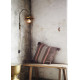 Coussin 50cm x 50cm choco et corail