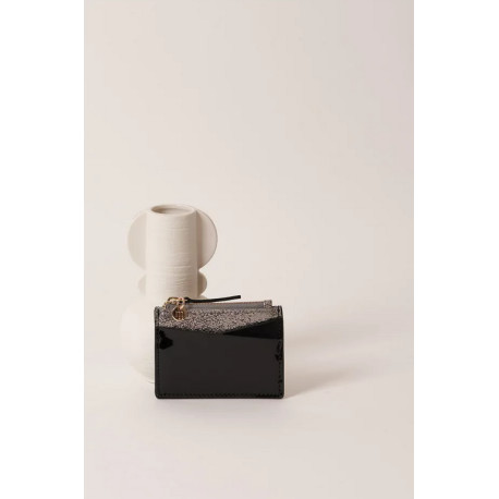 Porte-cartes Tom - Noir argent