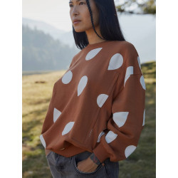 Sweat-shirt d'allaitement Raining milk Camel - Taille XL