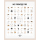 Kit affiche à dater - Mes premières fois version Papa solo ou couple de papas