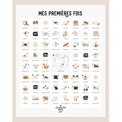 Kit affiche à dater - Mes première fois version Papa(s)
