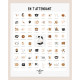 Kit affiche à dater - En t'attendant version Maman solo ou couple de mamans