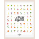 Kit affiche à dater - Mes premiers fruits et légumes