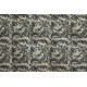 Matelas fleurs vertes, pointillés noirs - 60x100cm