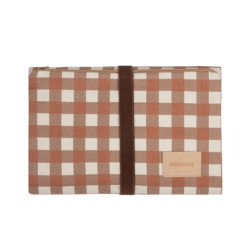 Matelas à langer nomade Hyde park - Terracotta cheks